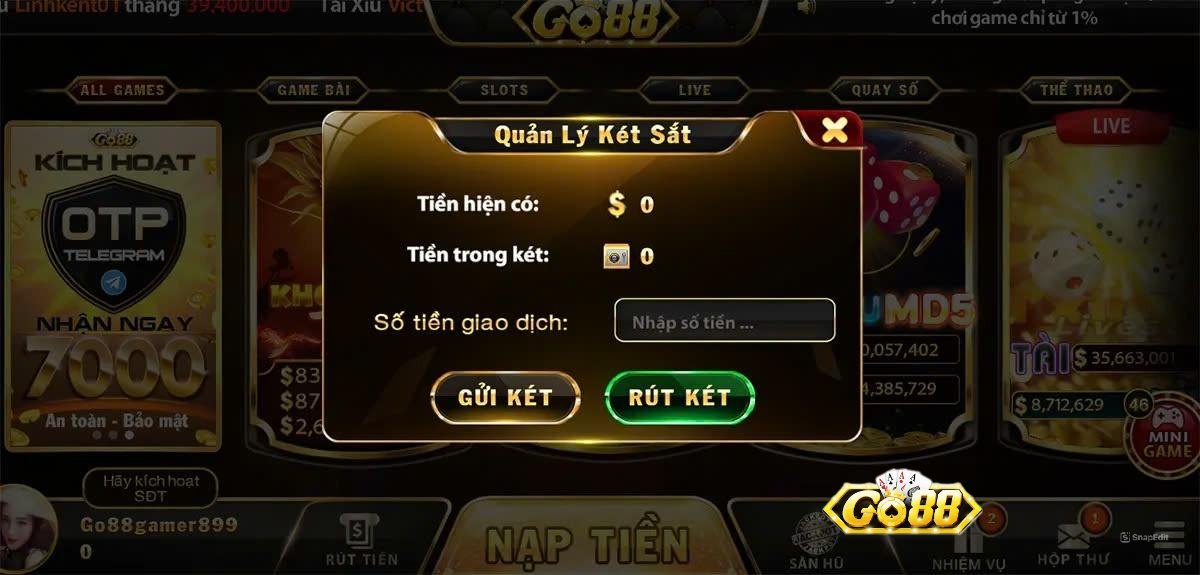 App Go88 dễ sử dụng và quản lý